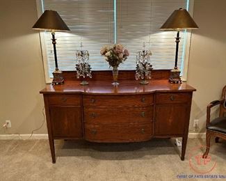 Antique Sideboard / Buffett with Inlay