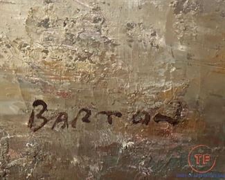 Original Oil on Canvas by BARTON