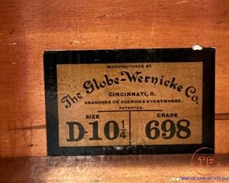 GLOBE - WERNICKE CO (D-10 1/4 Grade 698) 5 Stack Barrister Bookcase with Bottom Drawer