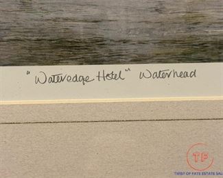 Limited Edition Signed Print "Water Edge Hotel" by BRIAN EDEN