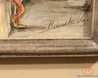 Signed Print "Paris - Notre Dame" by BERNADETTE VOZ