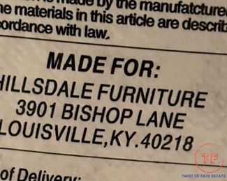 HILLSDALE Furniture Leather Armchairs