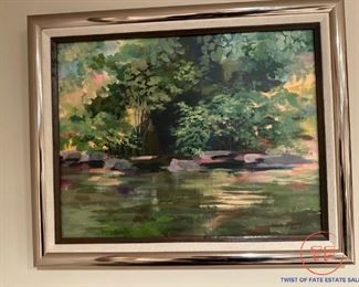 Original Oil on Canvas "Hidden Cove" by ROBERTA SWARD