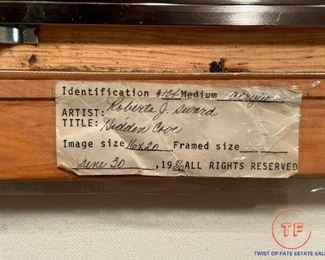 Original Oil on Canvas "Hidden Cove" by ROBERTA SWARD