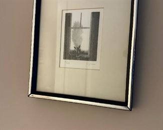 1970s Robert Kipniss Signed & Numbered Original Lithograph "The Open Window"