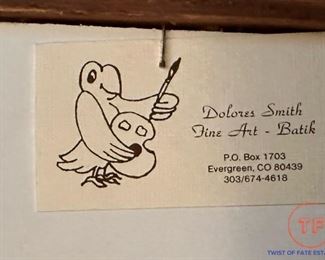 Original Signed Buffalo Art by DOLORES SMITH