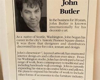 Signed Contemporary Art "Matrix I" by John Butler