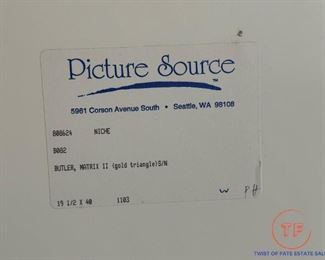 Signed Contemporary Art "Matrix II" by John Butler