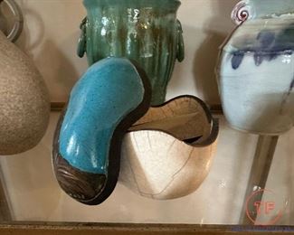 Signed Raku Pottery "Box" by LOIS GRESS NEAL