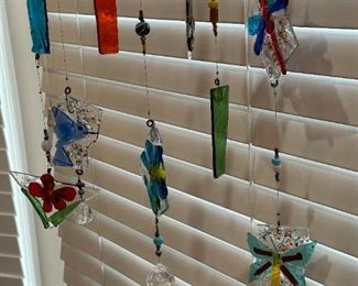 Stained Glass Dragonfly Wind Chime