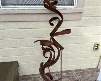 Metal Yard Art Signed Piece by DIANE MATTERN 