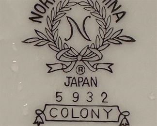 NORITAKE China “COLONY” Set