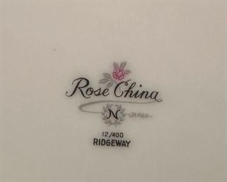 Rose China by RIDGEWAY