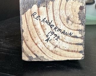 MCM Brutalist Sculpture “A” by R.E. ANDERMANN 1971