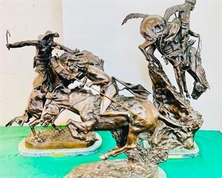 Fredric Remington Bronze Statues 