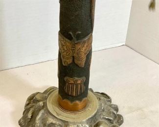 Base of Trench art lamp 