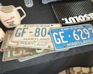 vintage license plates