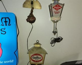 vintage beer lights