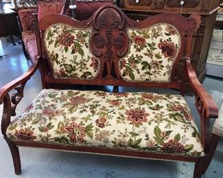 Unique Early 1900's Love seat.  Great condition.