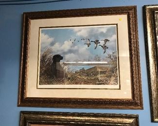 Ducks Unlimited "My  Masters Late" Signed and numbered