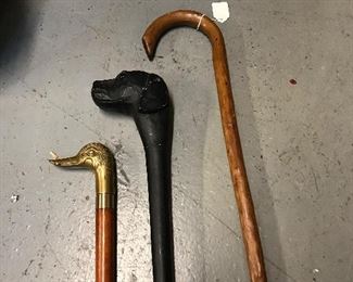 Love these canes, Duck Brass Head, Black Labador, and Traditional solid wood cane.