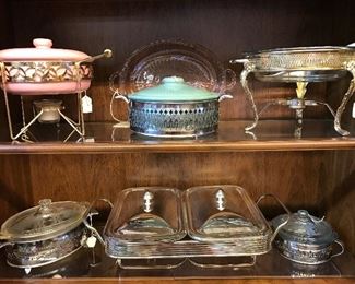 Love these Vintage Casserole Covered Dishes and Silver