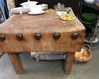 Old Meat Market Chopping Block