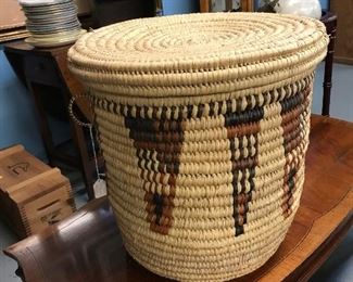 Native American Basket with Lid. May be Navajo.