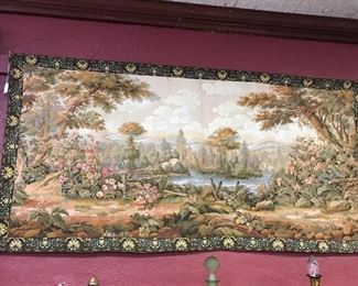 Gorgeous Tapestry - on the back stamped France 5'X31"