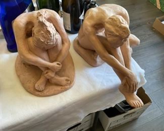Clay sculptures
