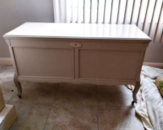 Great art deco refinished cedar chest 