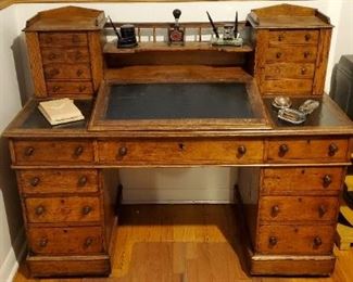Barristers office desk. Antique from England.