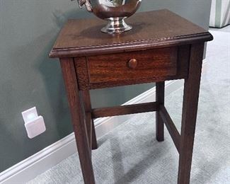 Vintage Side Table, Mixing Bowl
