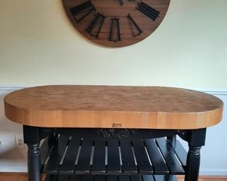 This Boos table was over $4000 new!  You can buy it here!  You will need help to move it!  Super quality
