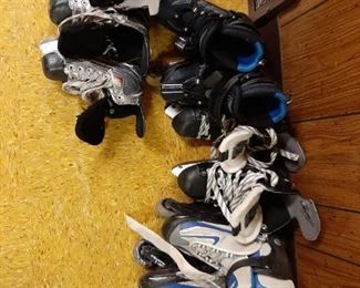 Roller blades and ski boots