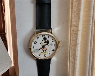 Vintage Mickey Mouse watch wall clock