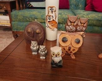 Vintage owl decor