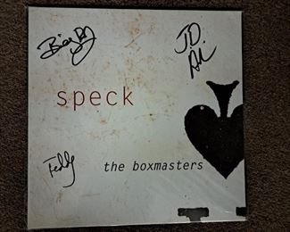 Autographed albums and laser discs. The Boxmasters w/ Billy Bob Thorton