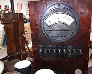 Weston Electrical Instrument Co. vintage volt meter cabinet