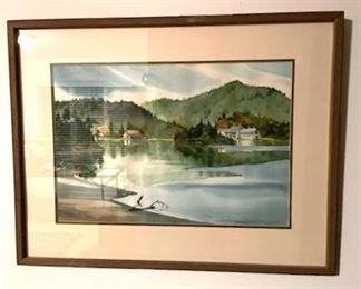  Original Watercolor - P. Wallace