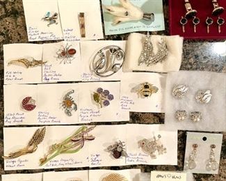 Vintage  Sterling &  Costume Jewelry