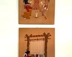 Navajo Artistry on Wood; Top is Navajo Feather Dancers
