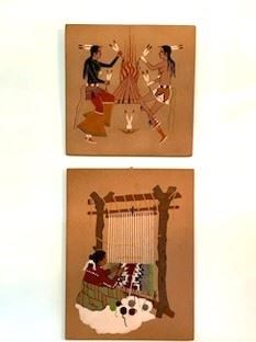 Navajo Artistry on Wood; Top is Navajo Feather Dancers