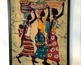 Cloth Painted Wall Hanging