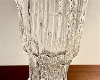 Tapio Wirkkala Crystal Vase; Scandinavian Mid Century Crystal made in Finland- Vintage