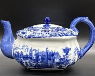 Antique Victoria Ware Ironstone Teapot, England