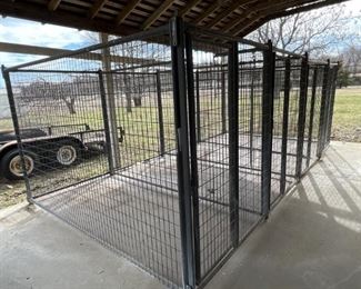 (4) Dog Kennels Made from 6ft Tall Kennel Panels