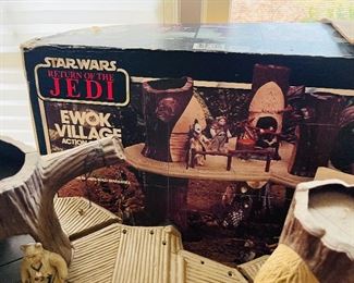 Vintage Star Wars Ewok Villagw with box, instructions and accessories