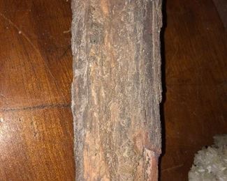 RARE PIECE OF PETRIFIED WOOD AND JUST ONE PIECE OF 100'S OF PIECES OF RARE ROCK COLLECTIONS