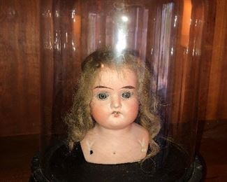 German Signed Porcelain Head